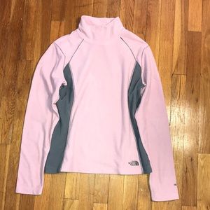 North Face Pink Fleece Turtleneck